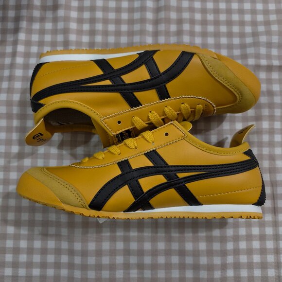 Onitsuka Tiger Yellow Low-Top Sneakers - Picture 6 of 8